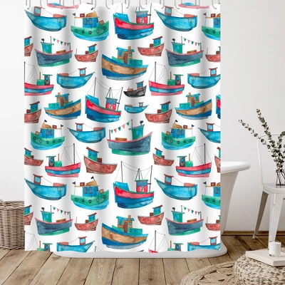 Americanflat 71" X 74" Shower Curtain Style 2 By Elena O'Neill 4 Americanflat 71" X 74" Shower Curtain Style 2 By Elena O'Neill - Image 2