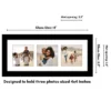 Americanflat 5.5x14 Collage Picture Frame With Shatter-Resistant Glass - Fits Three 4x4 Photos Or One 5.5x14 Photo - Signature Collection - White -Americanflat GUEST 4037d709 39d2 4a54 8f27 b1a83b54a181