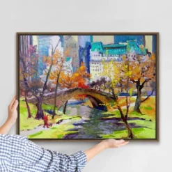 Americanflat Fall In Central Park 21"x31" Brown Framed Canvas 6 Americanflat Fall In Central Park 21"x31" Brown Framed Canvas -Americanflat GUEST 431fd510 c234 434d 8d74 e2b2fccd7e23