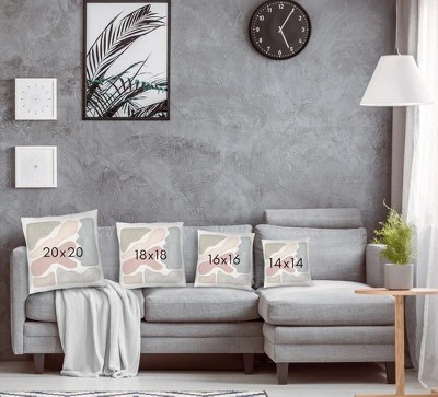 Blog Shapes Watercolor Throw Pillow By Pauline Stanley - Americanflat 3 Blog Shapes Watercolor Throw Pillow By Pauline Stanley - Americanflat