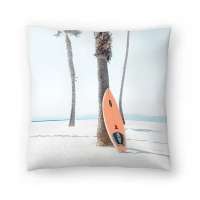 Surfboard Near Tropical Palm By Tanya Shumkina Throw Pillow - Americanflat 6 Surfboard Near Tropical Palm By Tanya Shumkina Throw Pillow - Americanflat - Image 4