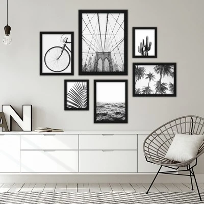 (Set Of 6) Framed Prints Gallery Wall Art Set Black & White Photography2 By Sisi And Seb - Americanflat 6 (Set Of 6) Framed Prints Gallery Wall Art Set Black & White Photography2 By Sisi And Seb - Americanflat - Image 4