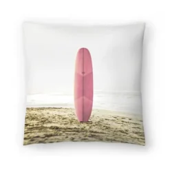 Pink Surfboard By Tanya Shumkina Throw Pillow - Americanflat -Americanflat GUEST 48497fbc 611b 4ef5 a5d4 16f76363878b