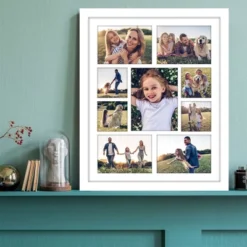 Americanflat 16x20 Collage Picture Frame - Multi Picture Frames Fit One 6x8, Four 5x7 And Four 4x4 Photos Or Use As One 16x20 Frame -- White -Americanflat GUEST 49148654 3497 4a35 bfe9 52598245e8af