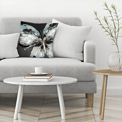Americanflat Glowing Butterfly Throw Pillow By Eva Watts 4 Americanflat Glowing Butterfly Throw Pillow By Eva Watts - Image 2
