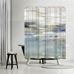 Americanflat 71" X 74" Shower Curtain Style 7 By PI Creative Art - Available In Variety Of Styles -Americanflat GUEST 4dc3b48a fcd1 4003 83ff b2fc7e54ca90