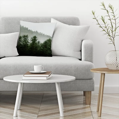 Green Forest By Tanya Shumkina Throw Pillow - Americanflat 4 Green Forest By Tanya Shumkina Throw Pillow - Americanflat - Image 2