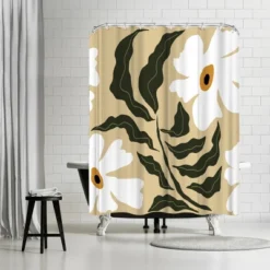 Americanflat 71x74 Floral & Botanical Shower Curtain By Miho Art Studio -Americanflat GUEST 526c5337 fde3 42f7 b933 565c4263ef25