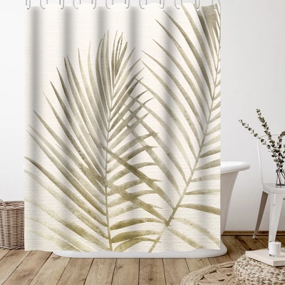 Americanflat 71" X 74" Shower Curtain Neutral Styles By Modern Tropical 4 Americanflat 71" X 74" Shower Curtain Neutral Styles By Modern Tropical - Image 2