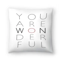 You Are Wonderful By Tanya Shumkina Throw Pillow - Americanflat -Americanflat GUEST 55a96950 71f2 45b0 ac0b b318c24bfc2d