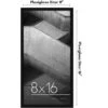 Americanflat 8x16 Picture Frame - Streamline Collection - Thin Border Photo Frame For Tabletop And Wall Display - Black 1 Americanflat 8x16 Picture Frame - Streamline Collection - Thin Border Photo Frame For Tabletop And Wall Display - Black -Americanflat GUEST 55efc01c b70b 4e98 b55e 371cc022973f