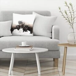 Buffalo Photography By Tanya Shumkina Throw Pillow - Americanflat -Americanflat GUEST 5c8a04ef b5f7 4011 b222 8ff4cdb819bb