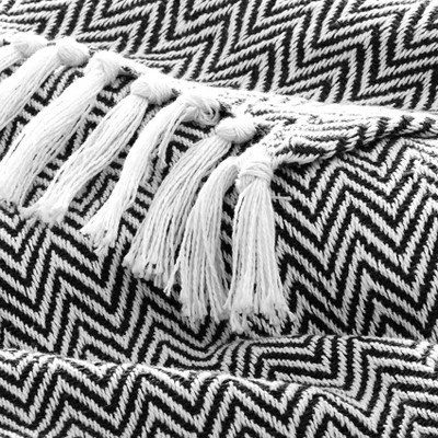 Americanflat 50x60 Throw Blanket - Soft And Breathable Cotton Throw Blanket For Couch, Bed, Chair - Black And White Herringbone Blanket 3 Americanflat 50x60 Throw Blanket - Soft And Breathable Cotton Throw Blanket For Couch, Bed, Chair - Black And White Herringbone Blanket