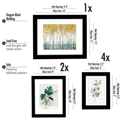 (Set Of 7) Framed Art Sets Watercolor Wanderlust PI Creative- Americanflat 4 (Set Of 7) Framed Art Sets Watercolor Wanderlust PI Creative- Americanflat - Image 2