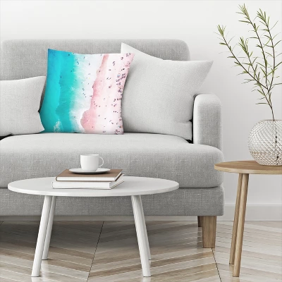 Coastal Pink By Tanya Shumkina Throw Pillow - Americanflat 4 Coastal Pink By Tanya Shumkina Throw Pillow - Americanflat - Image 2