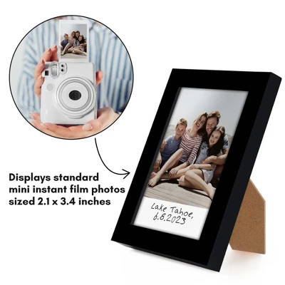 Americanflat 2x3 Picture Frame - Set Of 4 - Use As 2x3 Frame For Instant-Print Photos - Black Mini Picture Frames For Tabletop 3 Americanflat 2x3 Picture Frame - Set Of 4 - Use As 2x3 Frame For Instant-Print Photos - Black Mini Picture Frames For Tabletop
