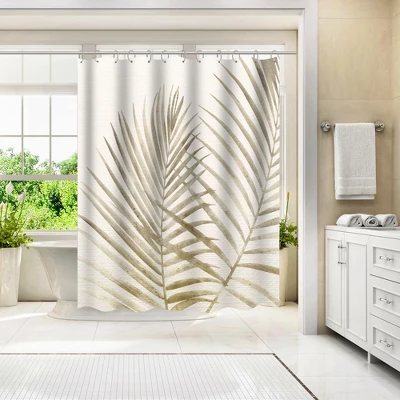 Americanflat 71" X 74" Shower Curtain Neutral Styles By Modern Tropical 3 Americanflat 71" X 74" Shower Curtain Neutral Styles By Modern Tropical