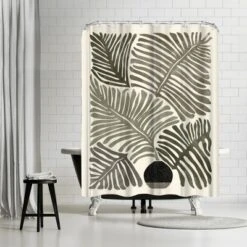 Americanflat 71" X 74" Shower Curtain Neutral Styles By Modern Tropical 23 Americanflat 71" X 74" Shower Curtain Neutral Styles By Modern Tropical -Americanflat GUEST 6257f76a 43ea 4059 af3b bb4ca2822fc2