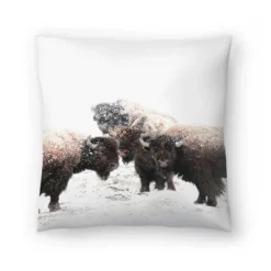 Buffalo Photography By Tanya Shumkina Throw Pillow - Americanflat -Americanflat GUEST 62d6a752 9897 4cca 8689 1c287a3bb519