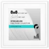 Americanflat 8x8 Picture Frame - Use As 6x6 Frame With Mat Or Display 8x8 Photo Without Mat - Streamline Collection - White -Americanflat GUEST 62f13c1a 0078 498b 8bee 818cdeba8068
