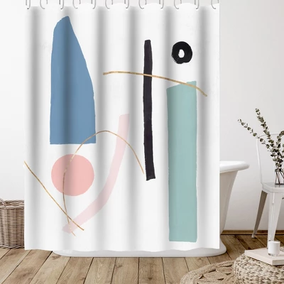 Americanflat 71" X 74" Shower Curtain Style 12 By PI Creative Art - Available In Variety Of Styles 4 Americanflat 71" X 74" Shower Curtain Style 12 By PI Creative Art - Available In Variety Of Styles - Image 2