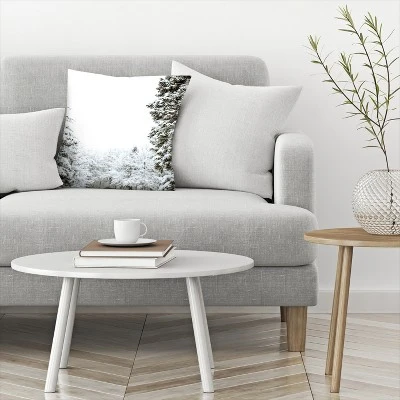 Winter In Forest By Tanya Shumkina Throw Pillow - Americanflat 4 Winter In Forest By Tanya Shumkina Throw Pillow - Americanflat - Image 2