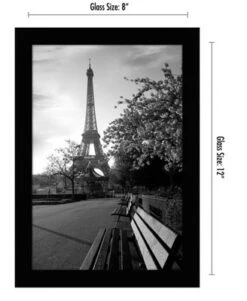 Americanflat Picture Frame With Tempered Shatter-resistant Glass - Wall Mounted Horizontal And Vertical Formats