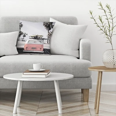 V W Old Bus By Tanya Shumkina Throw Pillow - Americanflat 4 V W Old Bus By Tanya Shumkina Throw Pillow - Americanflat - Image 2