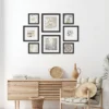 (Set Of 8) Americanflat Gardenia Gold Framed Gallery Wall Art Set