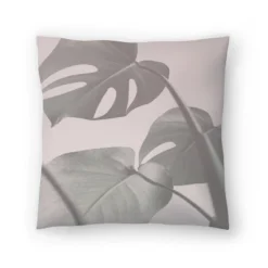 Monstera On Pink By Tanya Shumkina Throw Pillow - Americanflat -Americanflat GUEST 6a54b9f0 4003 4076 9e41 b3b5c45b1c24