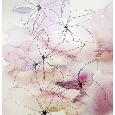 Americanflat Whisper Petals II By Hope Bainbridge Blackout Rod Pocket Single Curtain Panel 50x84 4 Americanflat Whisper Petals II By Hope Bainbridge Blackout Rod Pocket Single Curtain Panel 50x84 - Image 2