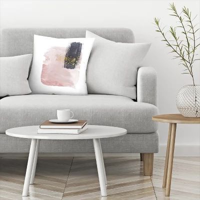 Watercolor Stains With Gold By Tanya Shumkina Throw Pillow - Americanflat 4 Watercolor Stains With Gold By Tanya Shumkina Throw Pillow - Americanflat - Image 2