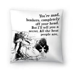 Alice In Wonderland Youre Mad Quote By Tanya Shumkina Throw Pillow - Americanflat 12 Alice In Wonderland Youre Mad Quote By Tanya Shumkina Throw Pillow - Americanflat -Americanflat GUEST 717641db a11d 4a44 ba9a 3ff83a7c89af