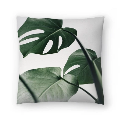 Monstera On Grey By Tanya Shumkina Throw Pillow - Americanflat 7 Monstera On Grey By Tanya Shumkina Throw Pillow - Americanflat - Image 5