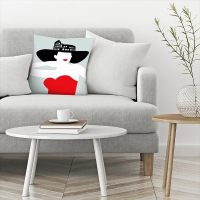 Roma Fashion By Atelier Posters Throw Pillow - Americanflat 4 Roma Fashion By Atelier Posters Throw Pillow - Americanflat - Image 2