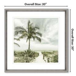 Americanflat Path To The Beach 20"x20" Pewter Framed Print Under Glass -Americanflat GUEST 79dedd4e 88a1 4995 b1e3 2a9b2531f729