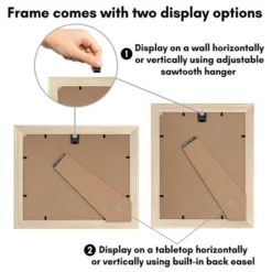 Americanflat 8x10 Picture Frame - Use As 5x7 Frame With Mat Or Display 8x10 Photo Without Mat -- Photo Frames For Tabletop And Wall - Natural Oak 11 Americanflat 8x10 Picture Frame - Use As 5x7 Frame With Mat Or Display 8x10 Photo Without Mat -- Photo Frames For Tabletop And Wall - Natural Oak -Americanflat GUEST 7a1c1d56 df35 4768 ae96 fb2c8b565724