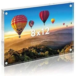 Americanflat Acrylic Picture Frame - Scratch Resistant With Magnetic Corners & Freestanding For Tabletop -Americanflat GUEST 7bf2c92b ba39 493d bb2e 35d6c816a329