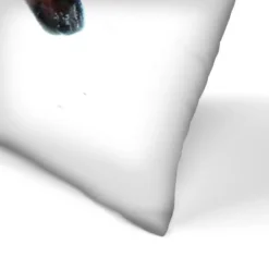 Moose In The Winter Forest By Tanya Shumkina Throw Pillow - Americanflat