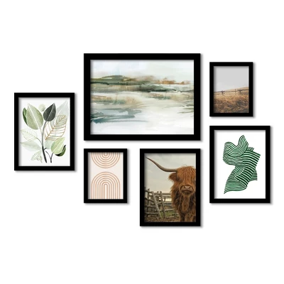 (Set Of 6) Framed Prints Gallery Wall Art Set Only For A Moment Coastal By PI Creative - Americanflat 3 (Set Of 6) Framed Prints Gallery Wall Art Set Only For A Moment Coastal By PI Creative - Americanflat