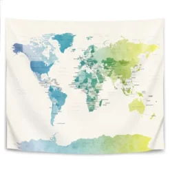 Americanflat Watercolour Political Map Of The World New 1 By Michael Tompsett Wall Tapestry 9 Americanflat Watercolour Political Map Of The World New 1 By Michael Tompsett Wall Tapestry -Americanflat GUEST 80275224 c6a3 4a83 a2d4 c68716fc513f