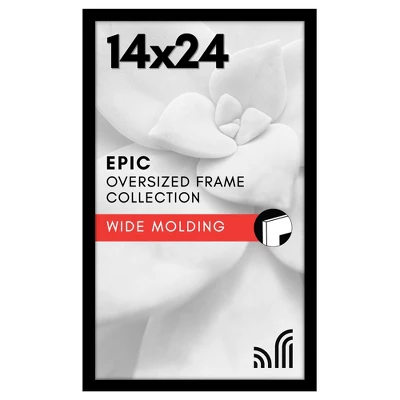 Americanflat 14x24 Poster Frame With Polished Plexiglass - Black Picture Frame - Wide Photo Frames Made Of Engineered Wood For Vertical Or Horizontal 3 Americanflat 14x24 Poster Frame With Polished Plexiglass - Black Picture Frame - Wide Photo Frames Made Of Engineered Wood For Vertical Or Horizontal
