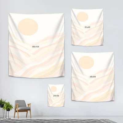 Golden Mountain Sunset By Modern Tropical Wall Tapestry 5 Golden Mountain Sunset By Modern Tropical Wall Tapestry - Image 3