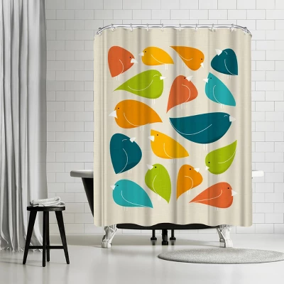 Americanflat 71X74 Abstract Shower Curtain By The Print Republic 19 Americanflat 71X74 Abstract Shower Curtain By The Print Republic - Image 17