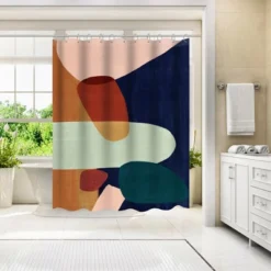 Americanflat 71" X 74" Shower Curtain Style 6 By PI Creative Art - Available In Variety Of Styles