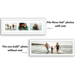 6x20 Collage Picture Frame - Fits Three 4x6 Photos Or One 6x20 Picture -Americanflat GUEST 8daa553c c992 4e1f 96cb 5a8378cdc760
