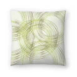 Americanflat Abstract Circles In Summer Green By Modern Tropical Throw Pillow -Americanflat GUEST 8e0835b9 d418 4d09 be9a 19c08758c55a