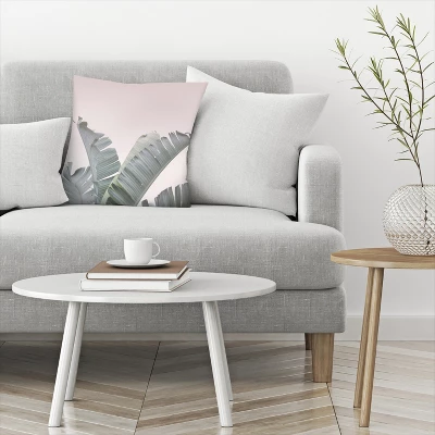Pink Blush Banana Plant By Tanya Shumkina Throw Pillow - Americanflat 4 Pink Blush Banana Plant By Tanya Shumkina Throw Pillow - Americanflat - Image 2