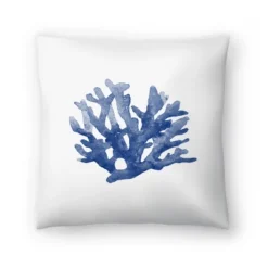 Blue Coral 3 By Nuada Throw Pillow - Americanflat -Americanflat GUEST 90a8ce1a 77a4 4939 87ea e5a58811b6d2