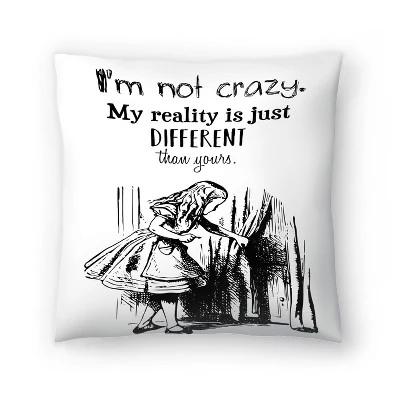 Alice In Wonderland Im Not Crazy By Tanya Shumkina Throw Pillow - Americanflat 9 Alice In Wonderland Im Not Crazy By Tanya Shumkina Throw Pillow - Americanflat - Image 7